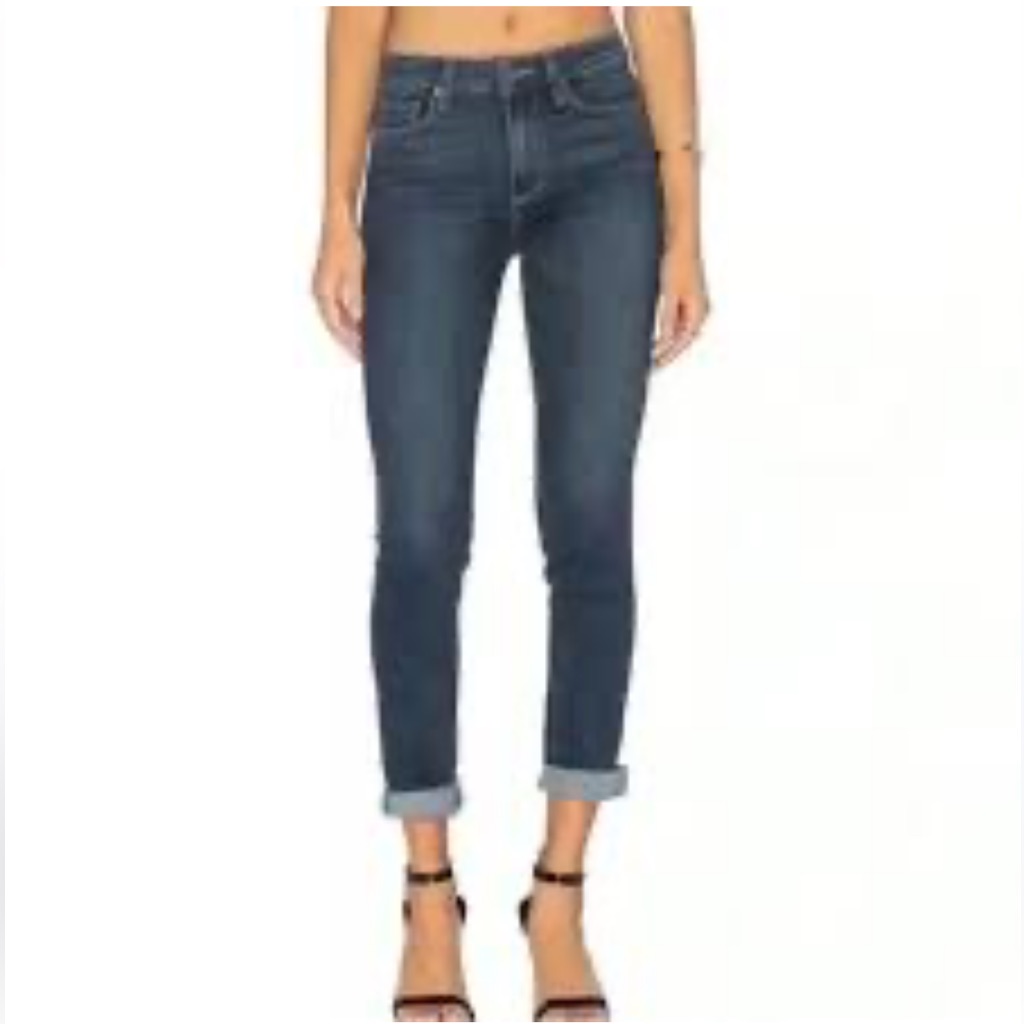 Paige Hoxton Crop Rollup Jeans Sz 25